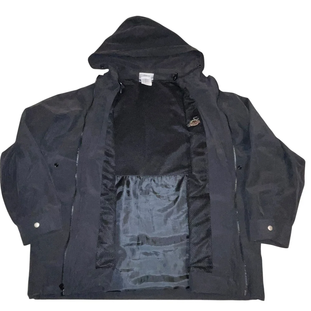 Vintage Rare Walt Disney World Jacket Mens Medium Black Windbreaker Mickey Mouse
